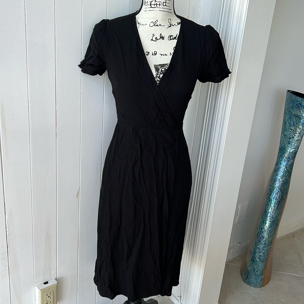 Reformation wrap waist dress